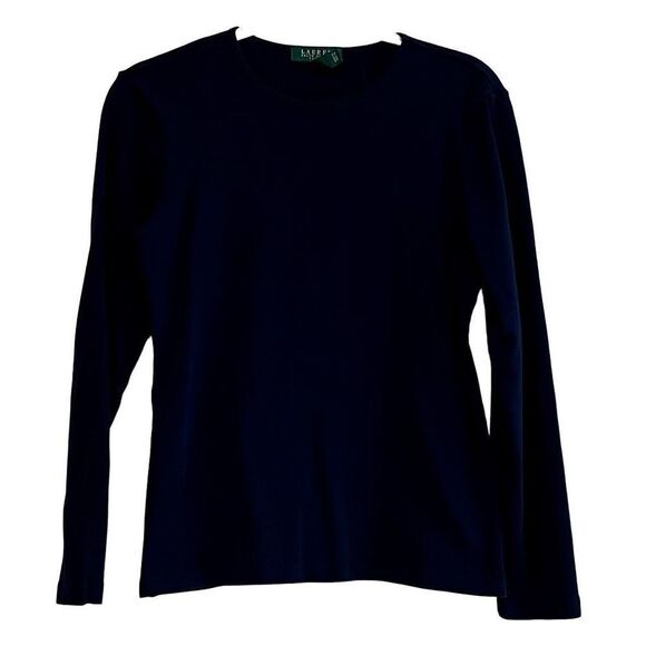Lauren Ralph Lauren Blue Crew Neck Sweater PL - Picture 1 of 11